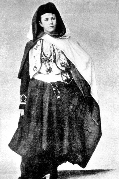 Esploratrice svizzera Isabelle Eberhardt in costume arabo, c.1897 da Unknown